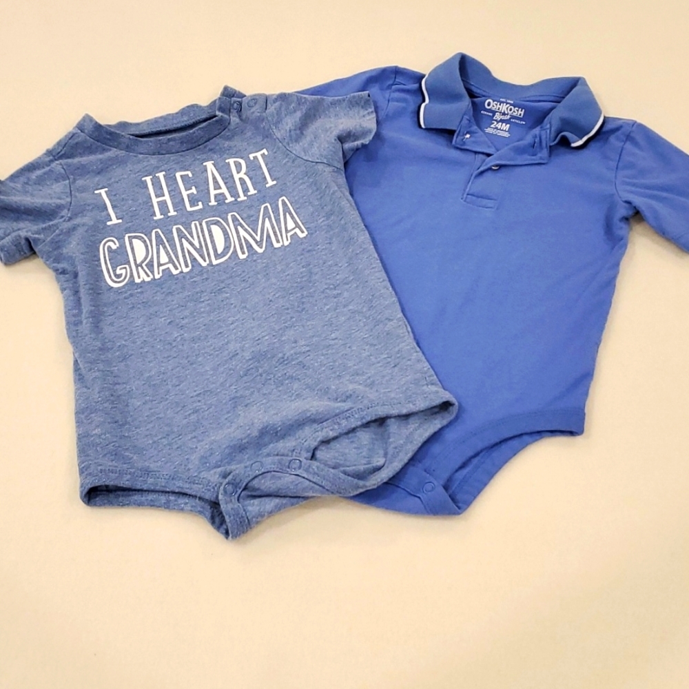 Blue Short Sleeve Onsies (2)